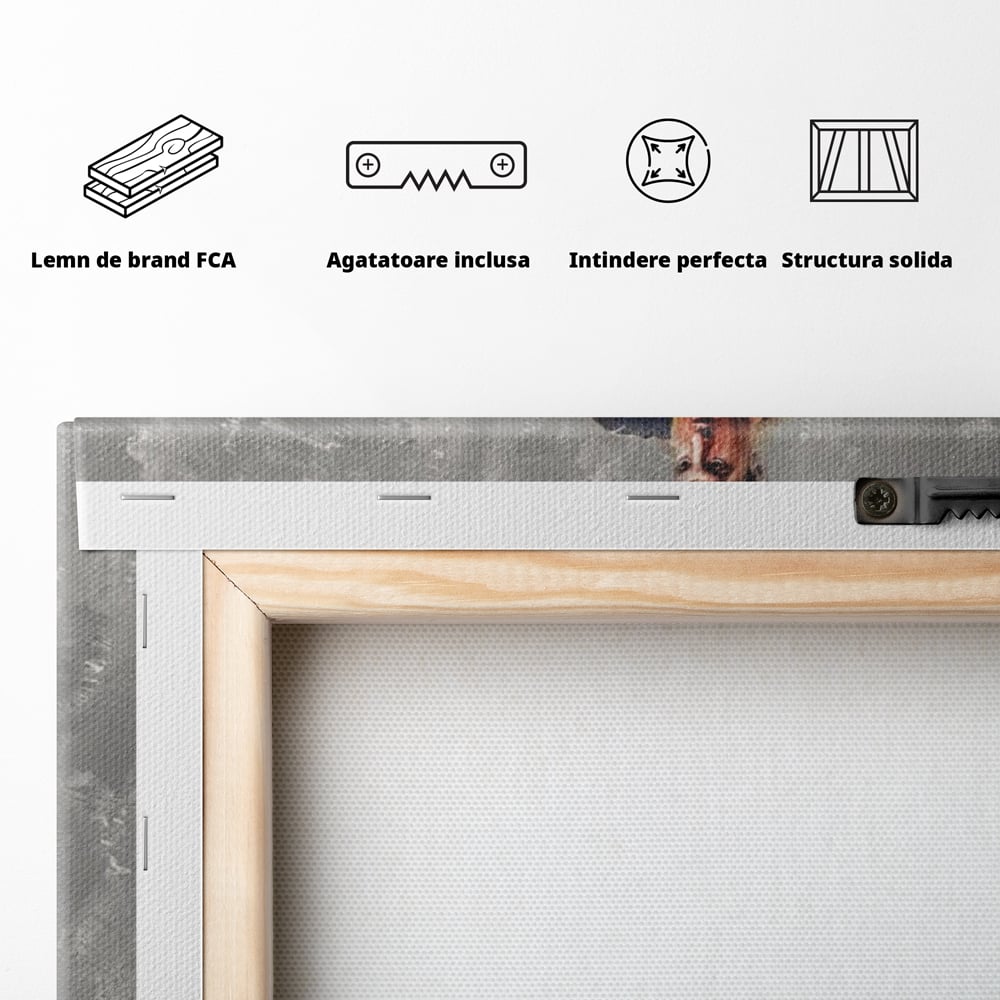 Tablou Canvas Premium LuxCanva® A1321, Lionel Andrés Messi , Living, Fotbal, Atacant, Balon De Aur, Studio, Culori Vibrante