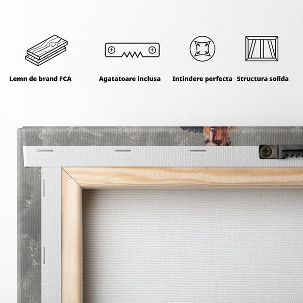 Tablou Canvas Premium LuxCanva® A1321, Lionel Andrés Messi , Living, Fotbal, Atacant, Balon De Aur, Studio, Culori Vibrante