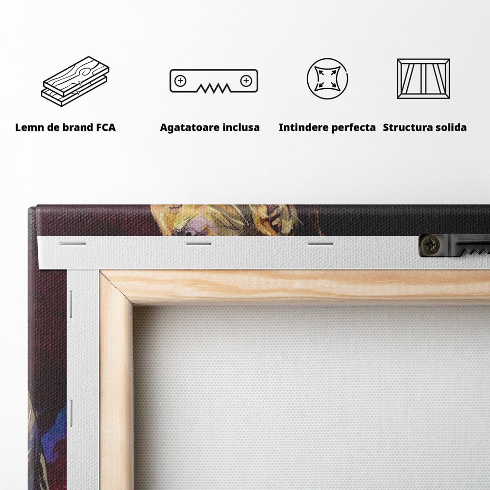 Tablou Canvas Premium LuxCanva® A1322, Lionel Andrés Messi , Living, Fotbal, Atacant, Balon De Aur, Studio, Culori Vibrante