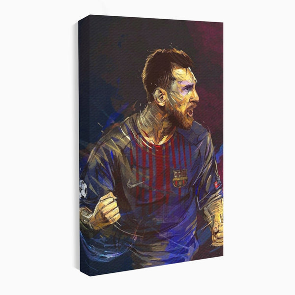 Tablou Canvas Premium LuxCanva® A1322, Lionel Andrés Messi , Living, Fotbal, Atacant, Balon De Aur, Studio, Culori Vibrante