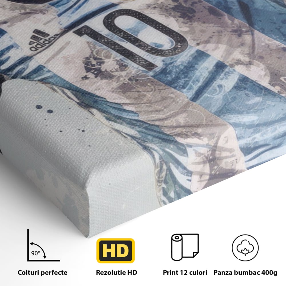 Leinwandbilder Premium LuxCanva® A1323, Lionel Messi , Wohnen, Foltablist, Ballon De Or, FC Barcelona, Sport, Studio, Lebendige Farben