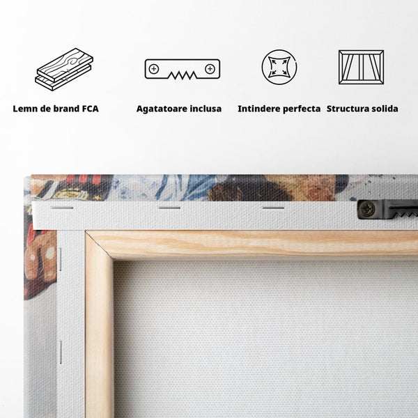 Tablou Canvas Premium LuxCanva® A1323, Lionel Messi , Living, Foltablist, Balonul De Aur, FC Barcelona, Sport, Studio, Culori Vibrante