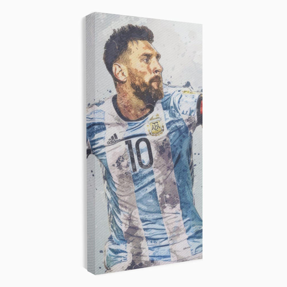 Leinwandbilder Premium LuxCanva® A1323, Lionel Messi , Wohnen, Foltablist, Ballon De Or, FC Barcelona, Sport, Studio, Lebendige Farben