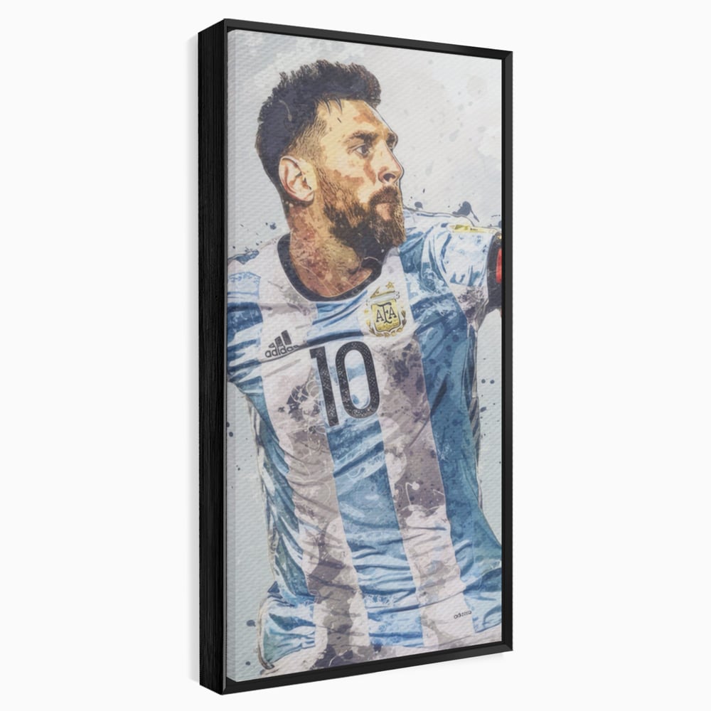 Leinwandbilder Premium LuxCanva® A1323, Lionel Messi , Wohnen, Foltablist, Ballon De Or, FC Barcelona, Sport, Studio, Lebendige Farben