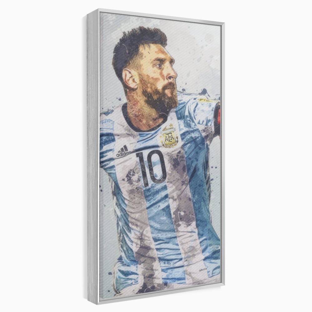 Leinwandbilder Premium LuxCanva® A1323, Lionel Messi , Wohnen, Foltablist, Ballon De Or, FC Barcelona, Sport, Studio, Lebendige Farben