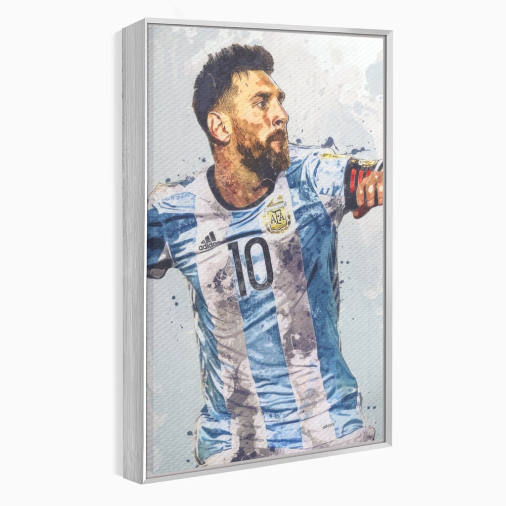 Leinwandbilder Premium LuxCanva® A1323, Lionel Messi , Wohnen, Foltablist, Ballon De Or, FC Barcelona, Sport, Studio, Lebendige Farben