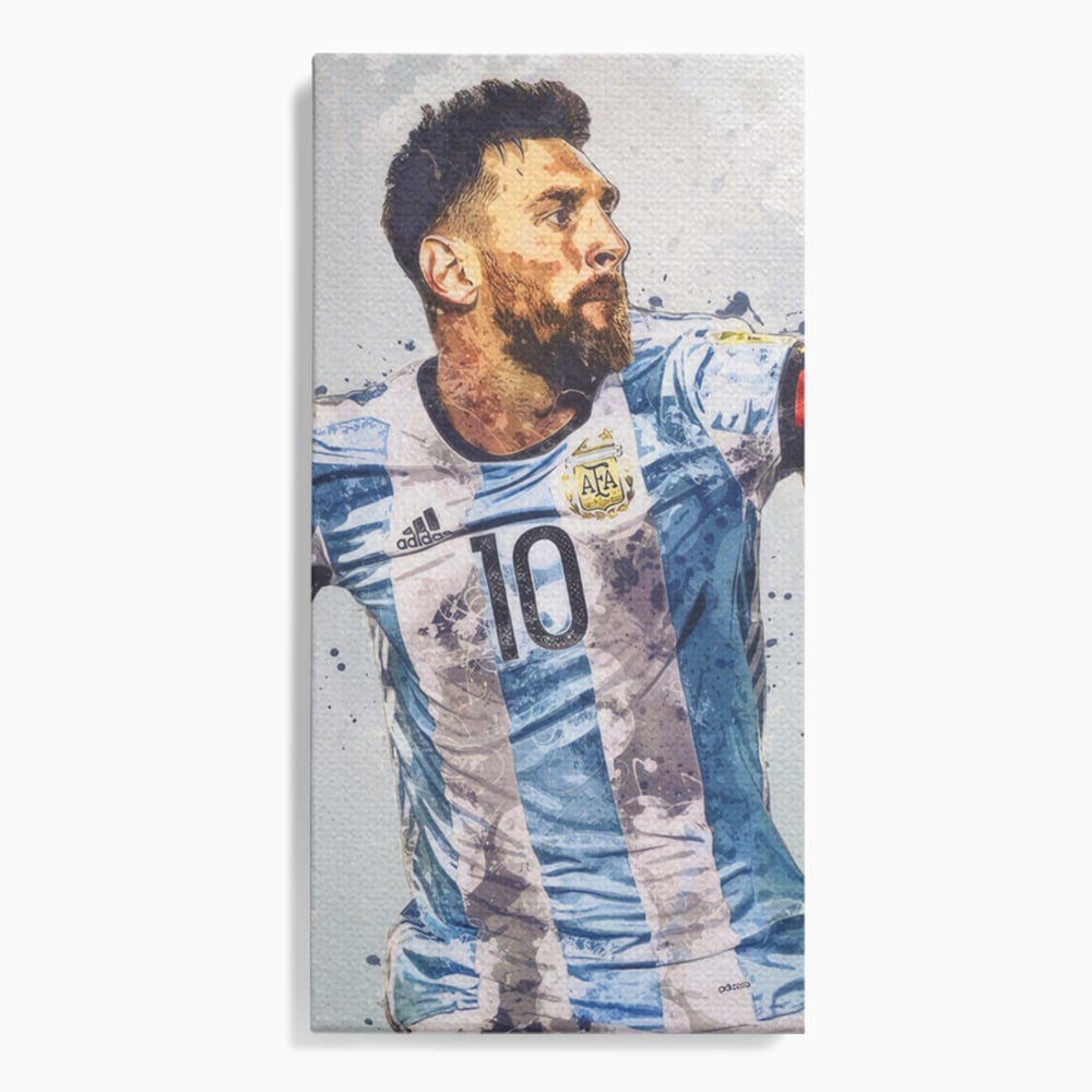 Leinwandbilder Premium LuxCanva® A1323, Lionel Messi , Wohnen, Foltablist, Ballon De Or, FC Barcelona, Sport, Studio, Lebendige Farben