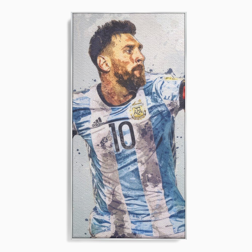 Leinwandbilder Premium LuxCanva® A1323, Lionel Messi , Wohnen, Foltablist, Ballon De Or, FC Barcelona, Sport, Studio, Lebendige Farben