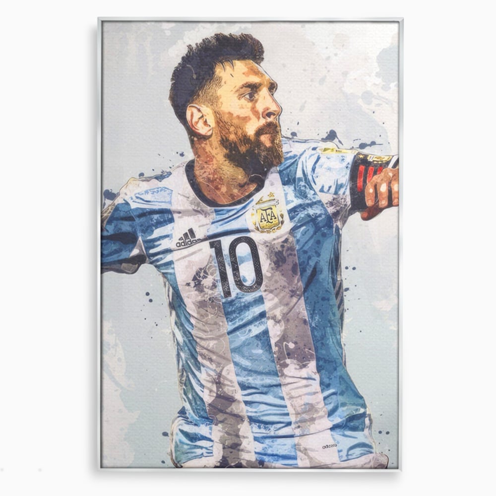 Leinwandbilder Premium LuxCanva® A1323, Lionel Messi , Wohnen, Foltablist, Ballon De Or, FC Barcelona, Sport, Studio, Lebendige Farben