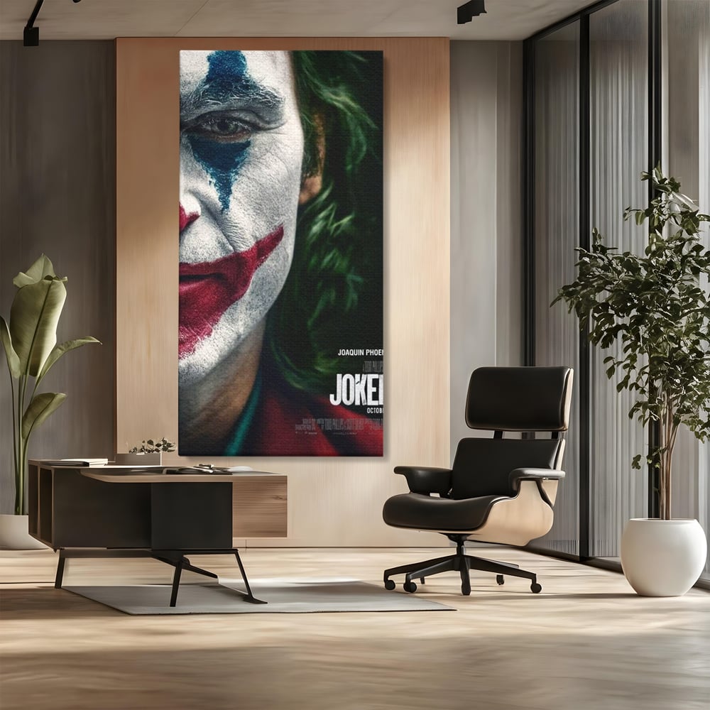 Tablou Canvas Premium, LuxCanva® A1326, Joker Movies, Living, Film, Thriller Psihologic, Personaj, Studio, Culori Vibrante