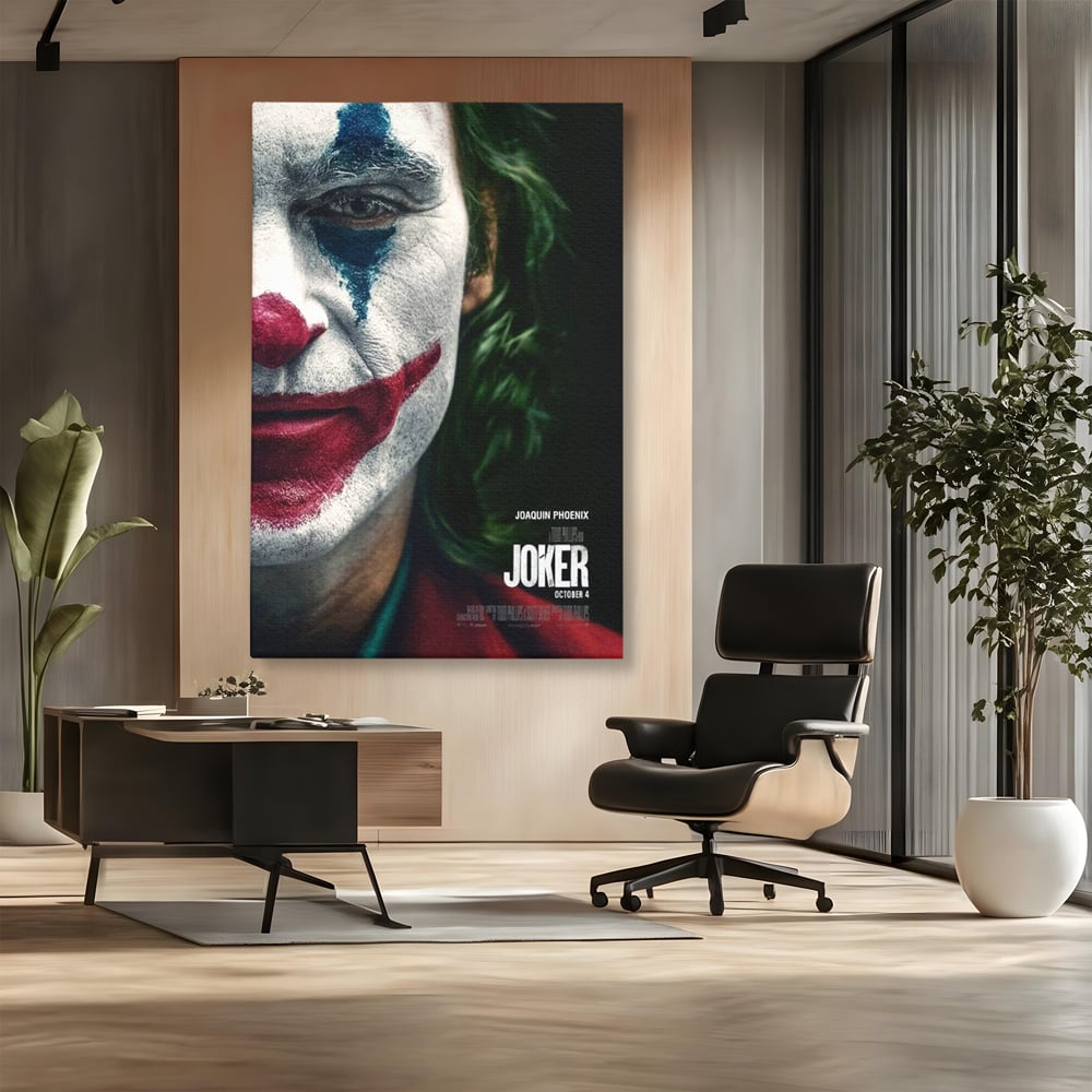 Tablou Canvas Premium, LuxCanva® A1326, Joker Movies, Living, Film, Thriller Psihologic, Personaj, Studio, Culori Vibrante