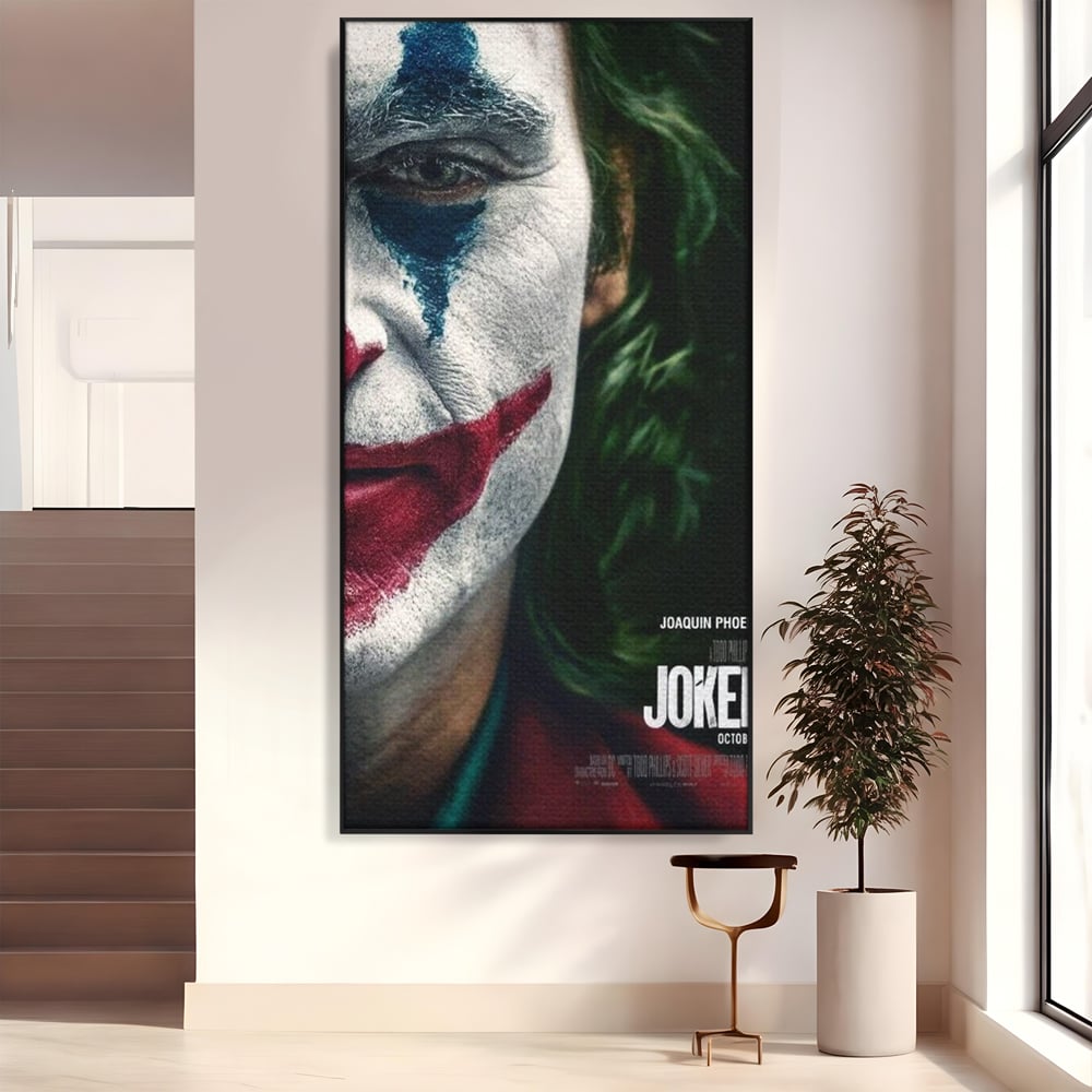 Tablou Canvas Premium, LuxCanva® A1326, Joker Movies, Living, Film, Thriller Psihologic, Personaj, Studio, Culori Vibrante
