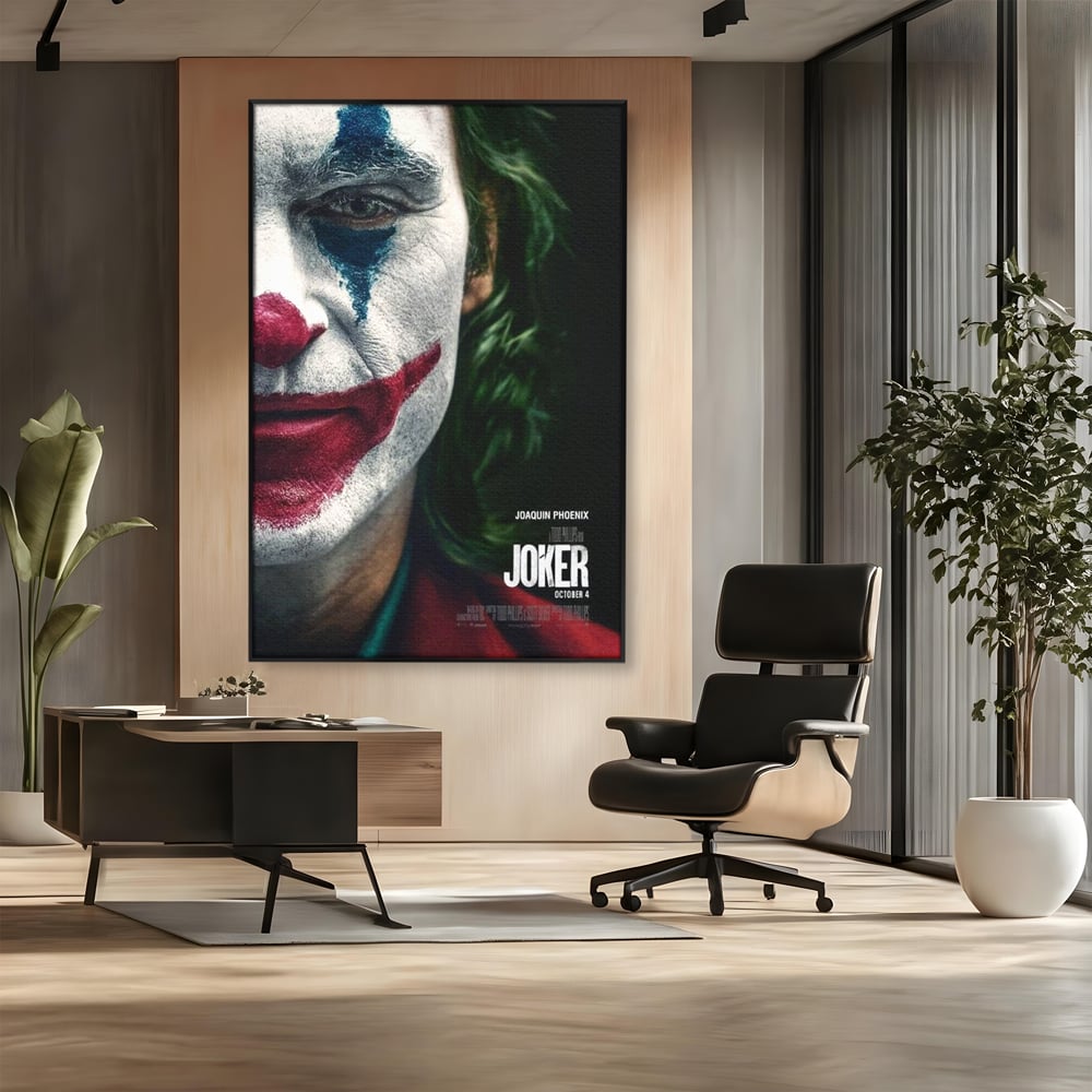 Tablou Canvas Premium, LuxCanva® A1326, Joker Movies, Living, Film, Thriller Psihologic, Personaj, Studio, Culori Vibrante