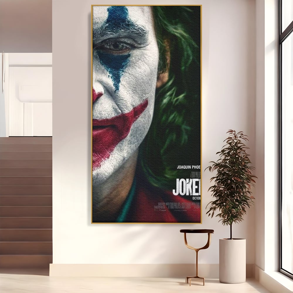 Tablou Canvas Premium, LuxCanva® A1326, Joker Movies, Living, Film, Thriller Psihologic, Personaj, Studio, Culori Vibrante