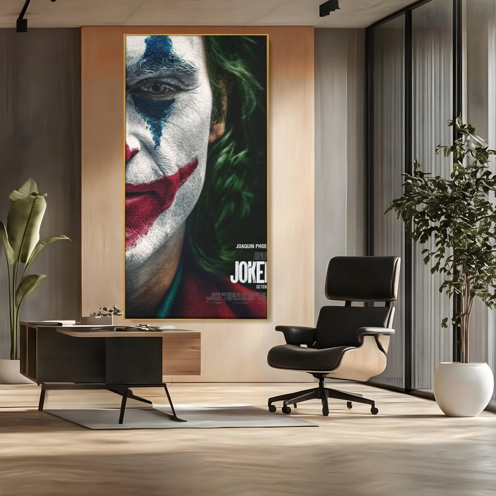 Tablou Canvas Premium, LuxCanva® A1326, Joker Movies, Living, Film, Thriller Psihologic, Personaj, Studio, Culori Vibrante