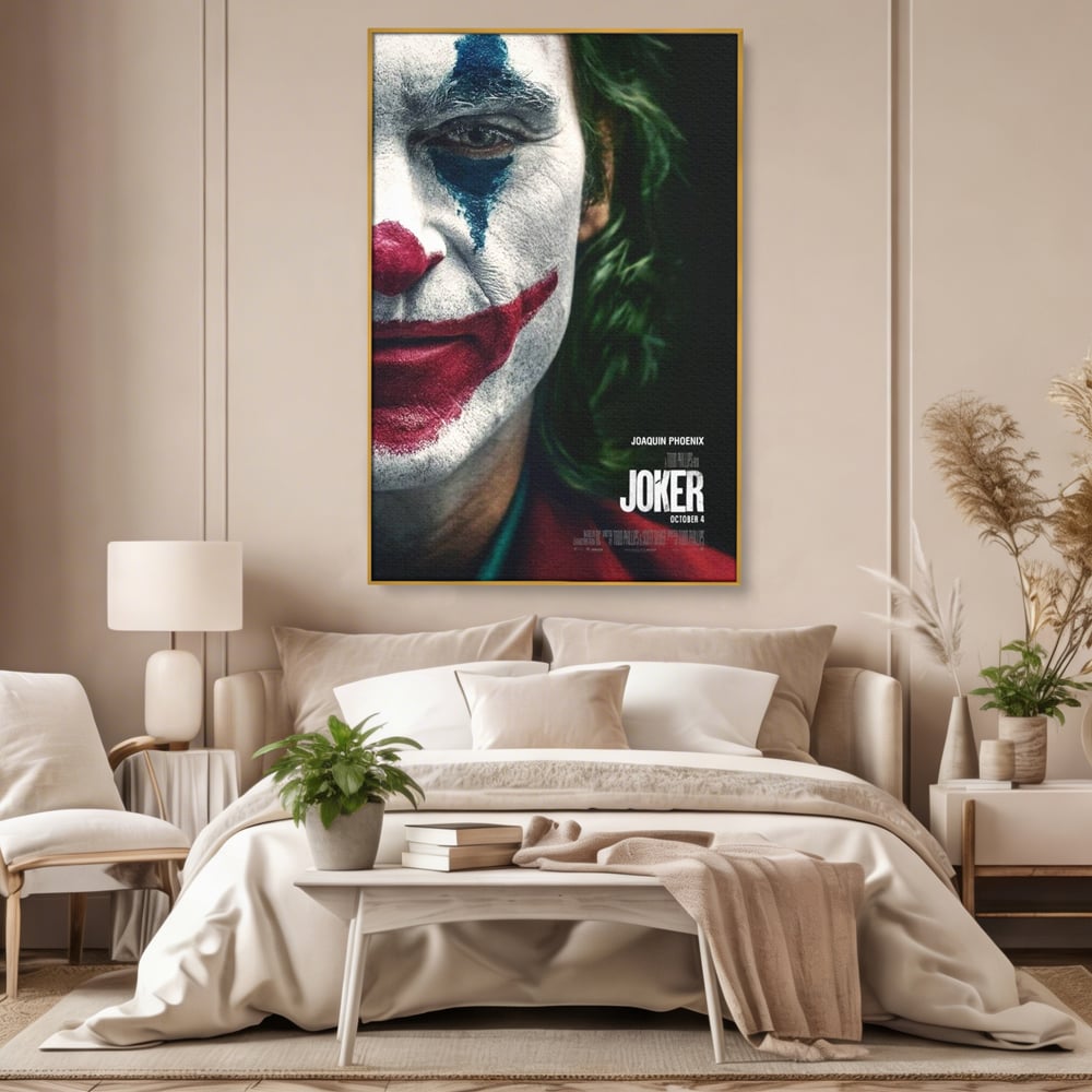 Tablou Canvas Premium, LuxCanva® A1326, Joker Movies, Living, Film, Thriller Psihologic, Personaj, Studio, Culori Vibrante