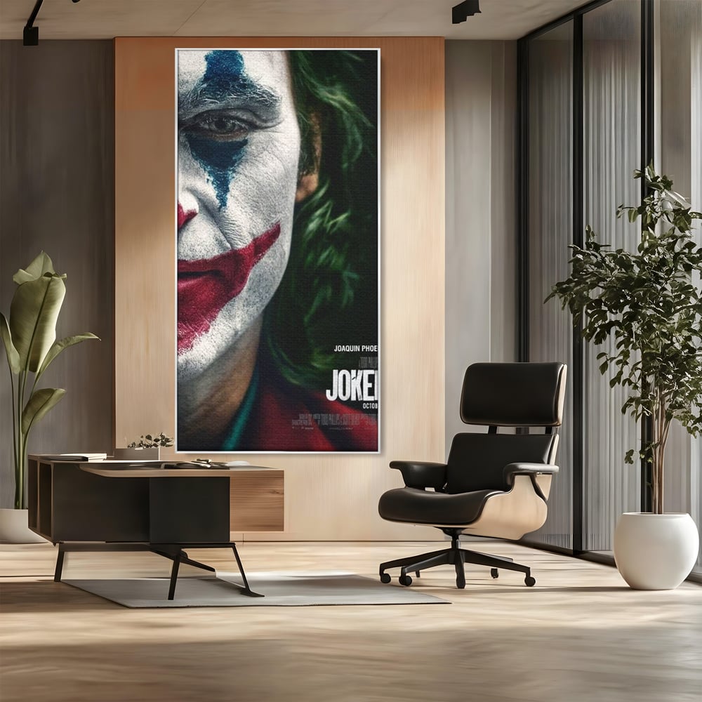 Tablou Canvas Premium, LuxCanva® A1326, Joker Movies, Living, Film, Thriller Psihologic, Personaj, Studio, Culori Vibrante