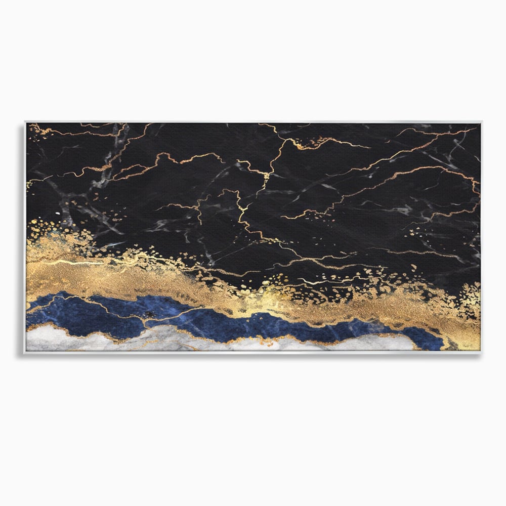 Tablou Canvas Premium LuxCanva® A1327, Black Marble , Living, Marmura, Abstract, Auriu, Dormitor, Culori Vibrante