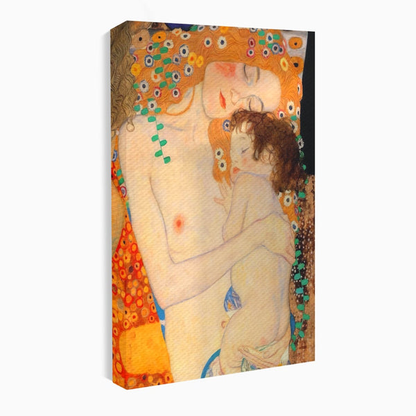 Tablou Canvas Premium LuxCanva® A1330, The Three Ages Of The Woman , Galerie De Arta, Gustav Klimt, Pictura, Mama Si Copilul, Studio, Culori Vibrante