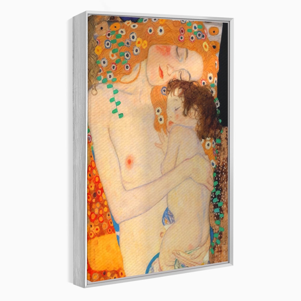 Tablou Canvas Premium LuxCanva® A1330, The Three Ages Of The Woman , Galerie De Arta, Gustav Klimt, Pictura, Mama Si Copilul, Studio, Culori Vibrante