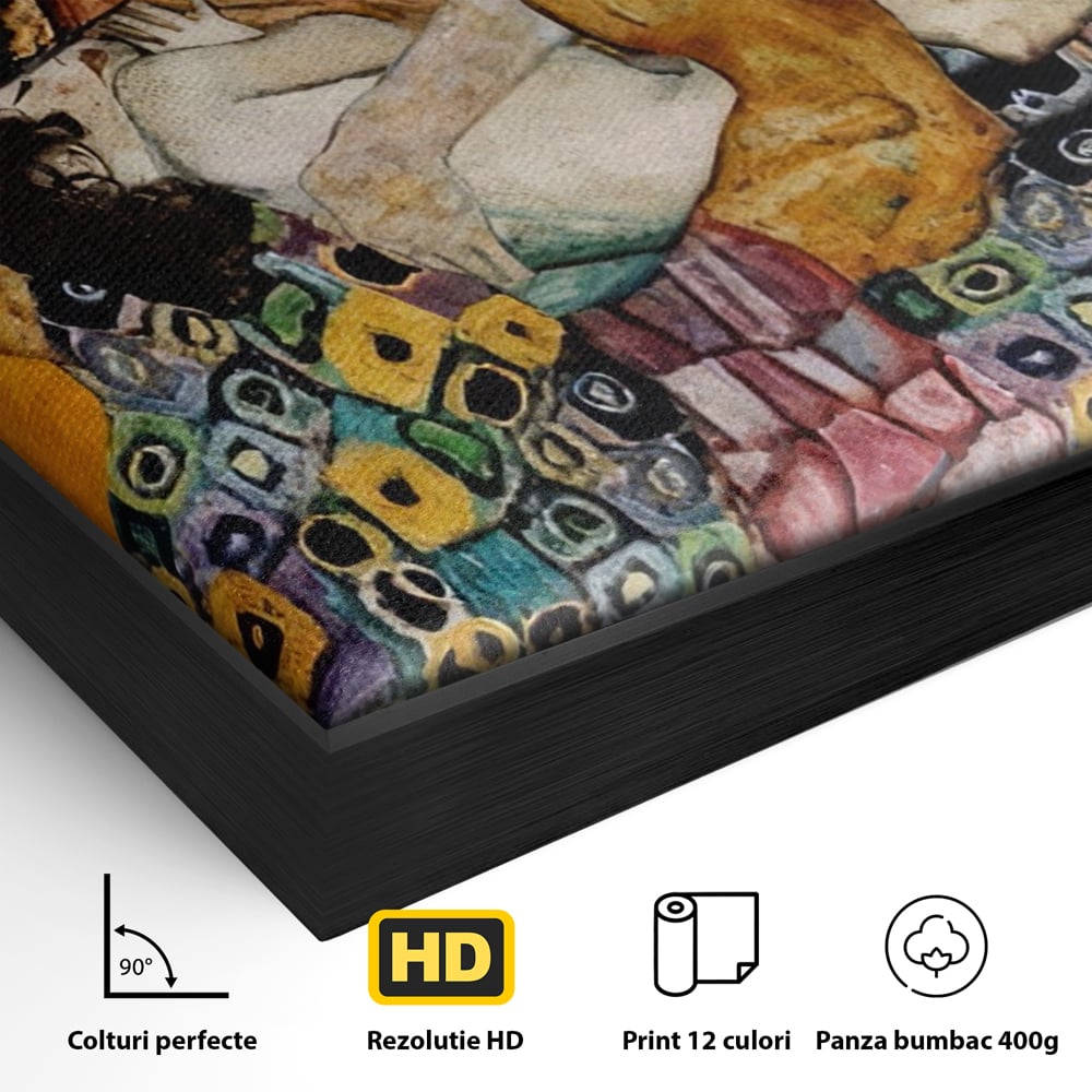 Tablou Canvas Premium LuxCanva® A1331, The Family ,  Galerie De Arta, Gustav Klimt, Familie, Pictor, Decorator, Studio, Culori Vibrante