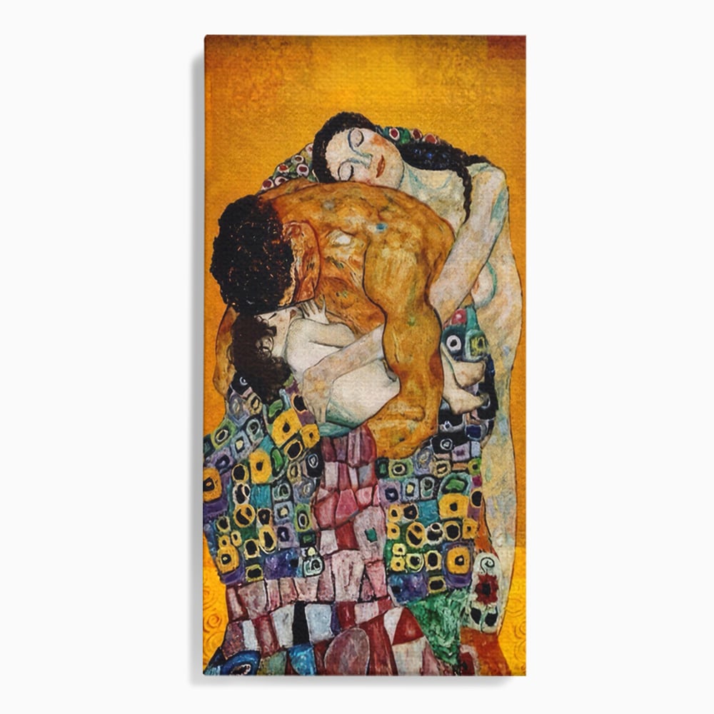 Tablou Canvas Premium LuxCanva® A1331, The Family ,  Galerie De Arta, Gustav Klimt, Familie, Pictor, Decorator, Studio, Culori Vibrante