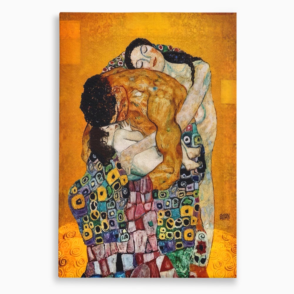 Tablou Canvas Premium LuxCanva® A1331, The Family ,  Galerie De Arta, Gustav Klimt, Familie, Pictor, Decorator, Studio, Culori Vibrante