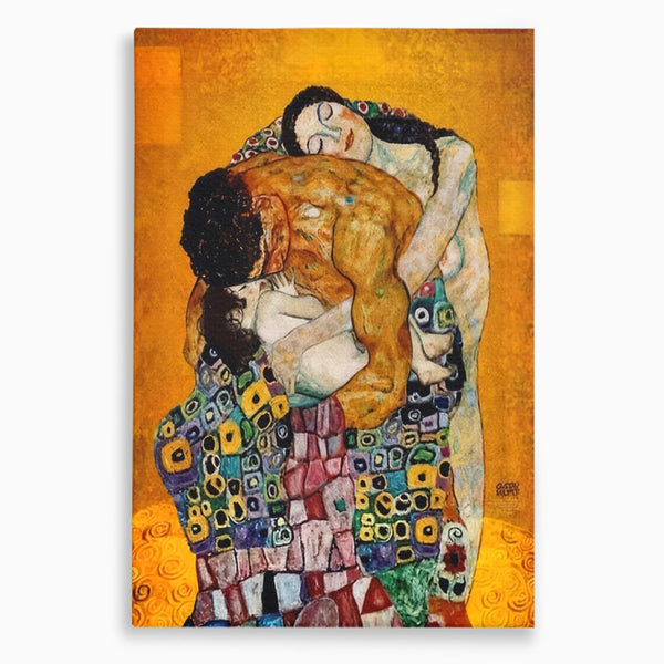 Tablou Canvas Premium LuxCanva® A1331, The Family ,  Galerie De Arta, Gustav Klimt, Familie, Pictor, Decorator, Studio, Culori Vibrante