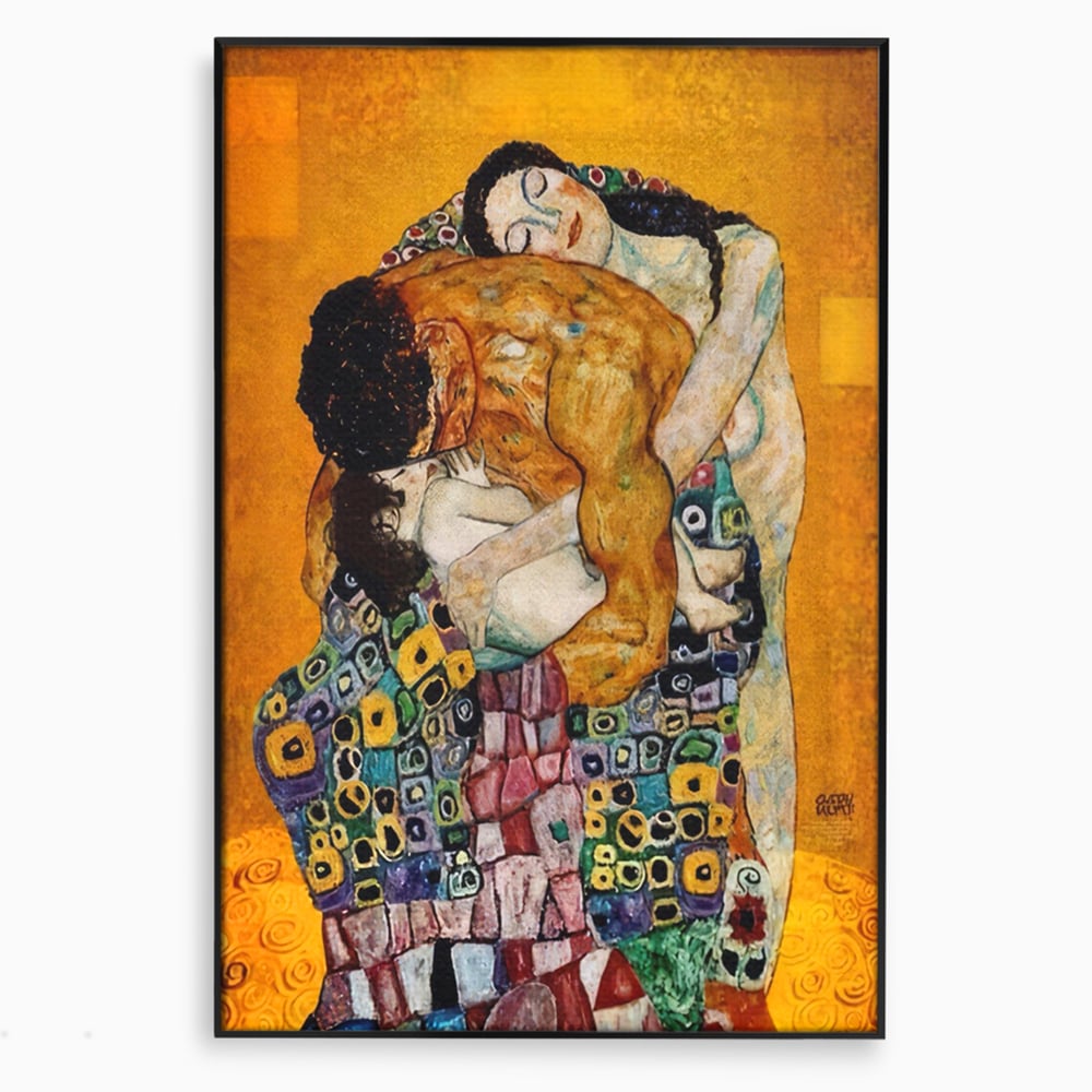 Tablou Canvas Premium LuxCanva® A1331, The Family ,  Galerie De Arta, Gustav Klimt, Familie, Pictor, Decorator, Studio, Culori Vibrante
