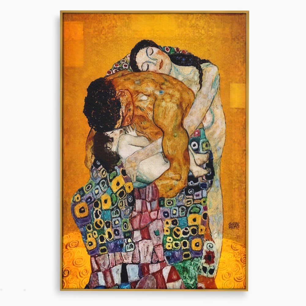Tablou Canvas Premium LuxCanva® A1331, The Family ,  Galerie De Arta, Gustav Klimt, Familie, Pictor, Decorator, Studio, Culori Vibrante