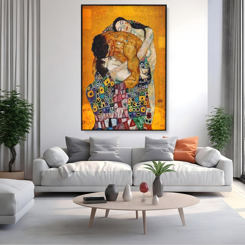 Tablou Canvas Premium LuxCanva® A1331, The Family ,  Galerie De Arta, Gustav Klimt, Familie, Pictor, Decorator, Studio, Culori Vibrante