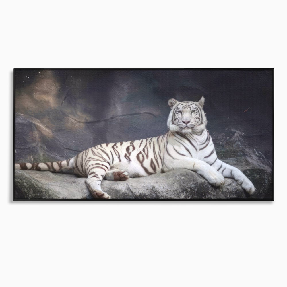 Tablou Canvas Premium LuxCanva® A1333, White Tiger , Living, Animal Salbatic, Tigru, Decorativ, Dormitor, Culori Vibrante