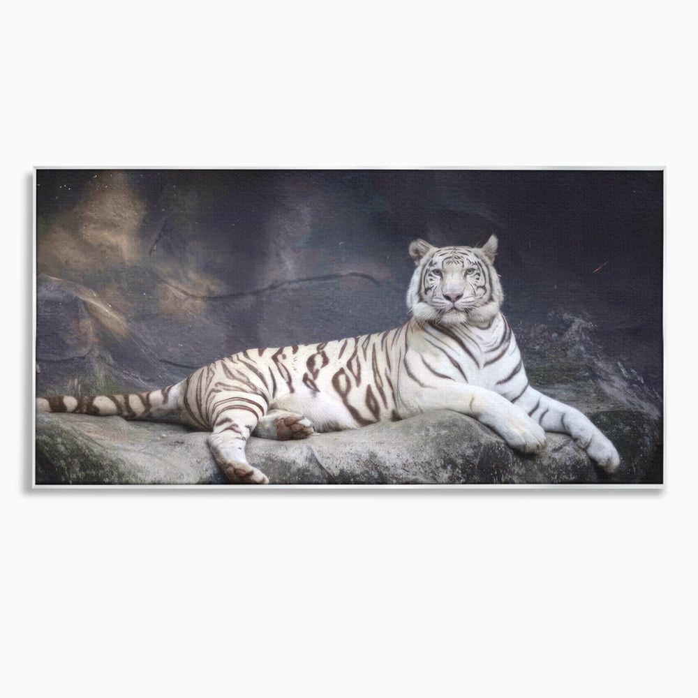 Tablou Canvas Premium LuxCanva® A1333, White Tiger , Living, Animal Salbatic, Tigru, Decorativ, Dormitor, Culori Vibrante