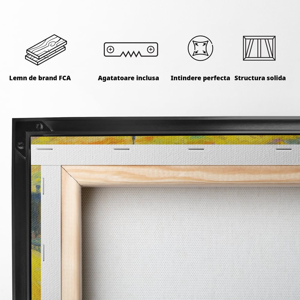 Tablou Canvas Premium LuxCanva® A1337, London Street , Studio, Londra, Oameni, Pod, Plimbare, Relaxare, Dormitor, Culori Vibrante