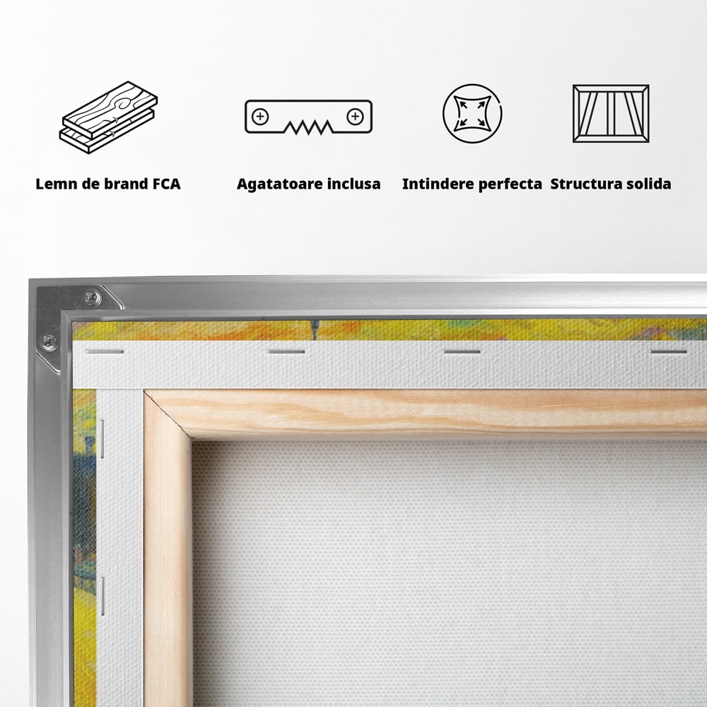 Tablou Canvas Premium LuxCanva® A1337, London Street , Studio, Londra, Oameni, Pod, Plimbare, Relaxare, Dormitor, Culori Vibrante