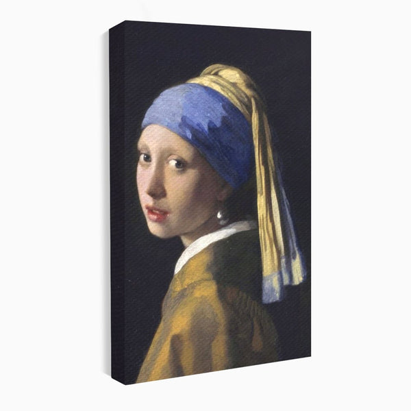 Leinwandbilder Premium LuxCanva® A1338, Mädchen mit Perlenohrring, Kunstgalerie, Mädchen mit Turban, Johannes Vermeer, Gemälde, Atelier, leuchtende Farben
