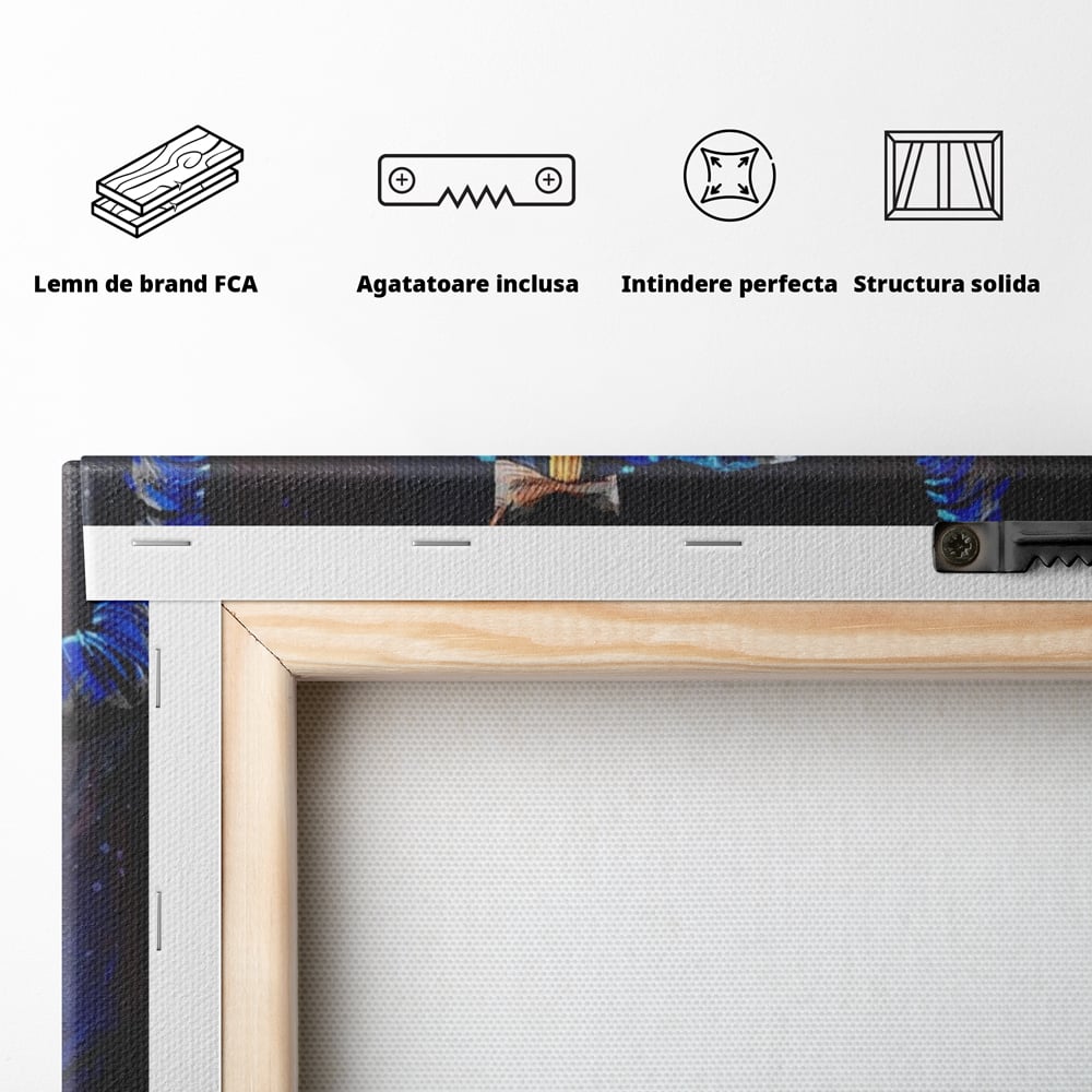 Fotoleinwand Leinwand Premium LuxCanva® A1345, Lionel Messi , Goldener Ball, Fußballer, Legende, Spielzimmer, leuchtende Farben