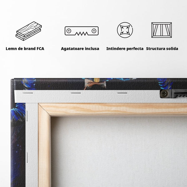 Tablou Canvas Premium LuxCanva® A1345, Lionel Messi ,  Balon De Aur, Fotbalist, Legenda, Game Room, Culori Vibrante