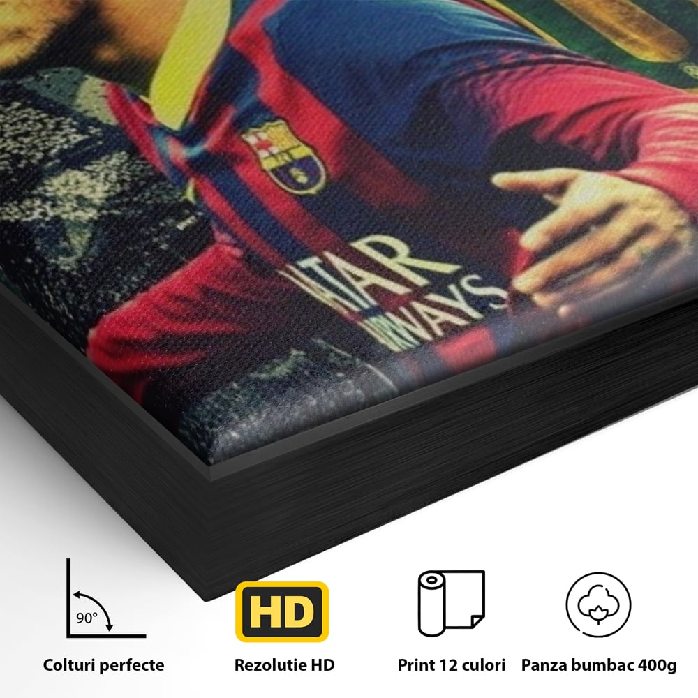 Leinwandbilder Premium LuxCanva® A1346, Neymar Jr , Silva Júnior Santos, Fußballer, Mittelfeldspieler, Brasilien, Spielzimmer, kräftige Farben