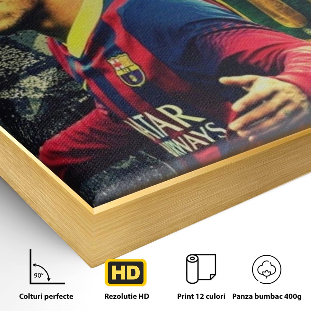 Leinwandbilder Premium LuxCanva® A1346, Neymar Jr , Silva Júnior Santos, Fußballer, Mittelfeldspieler, Brasilien, Spielzimmer, kräftige Farben