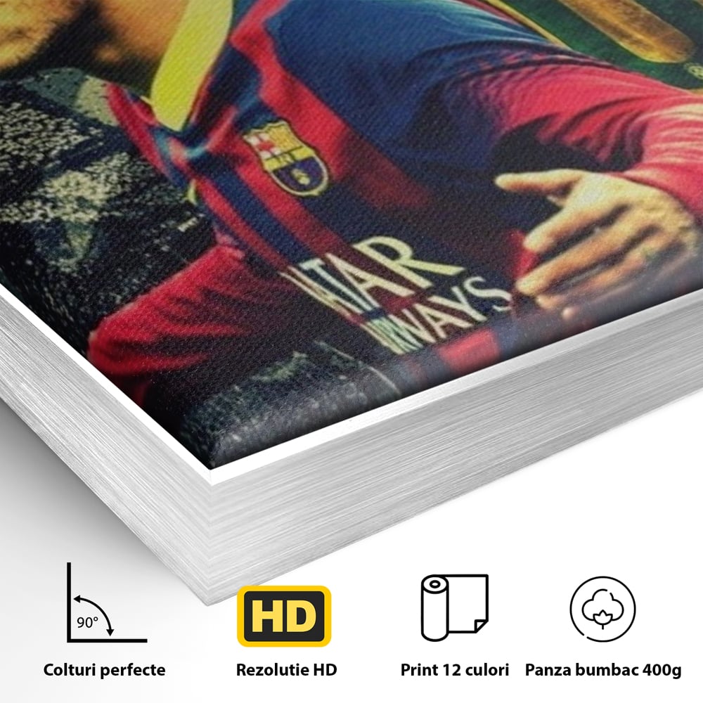 Leinwandbilder Premium LuxCanva® A1346, Neymar Jr , Silva Júnior Santos, Fußballer, Mittelfeldspieler, Brasilien, Spielzimmer, kräftige Farben