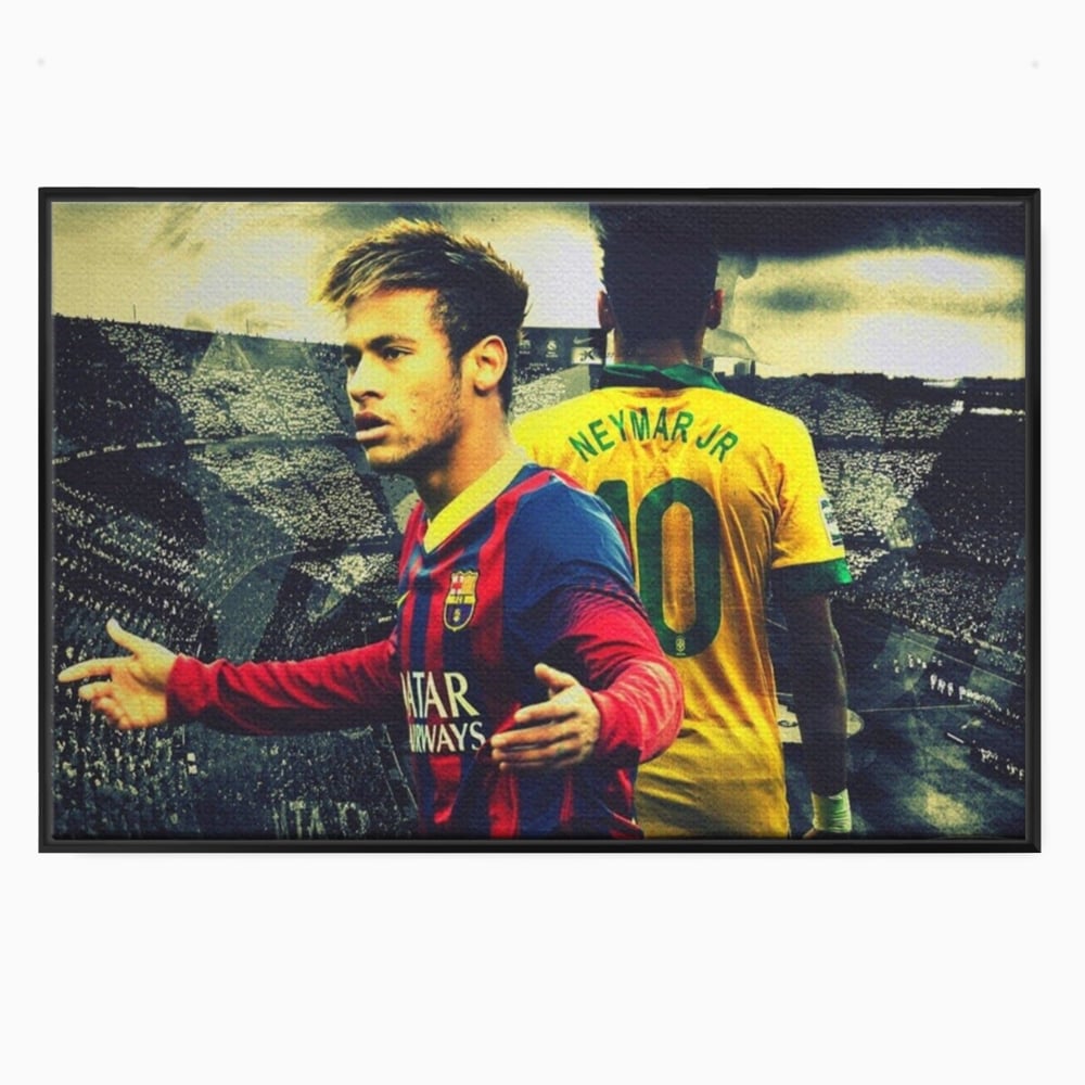 Leinwandbilder Premium LuxCanva® A1346, Neymar Jr , Silva Júnior Santos, Fußballer, Mittelfeldspieler, Brasilien, Spielzimmer, kräftige Farben