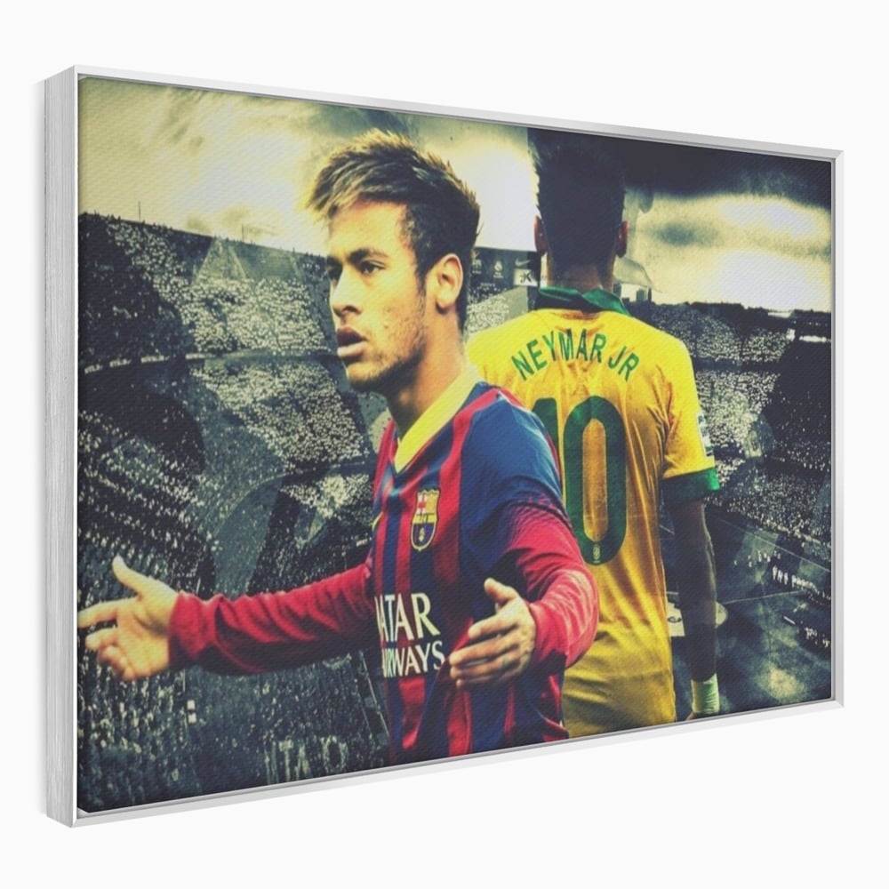 Leinwandbilder Premium LuxCanva® A1346, Neymar Jr , Silva Júnior Santos, Fußballer, Mittelfeldspieler, Brasilien, Spielzimmer, kräftige Farben