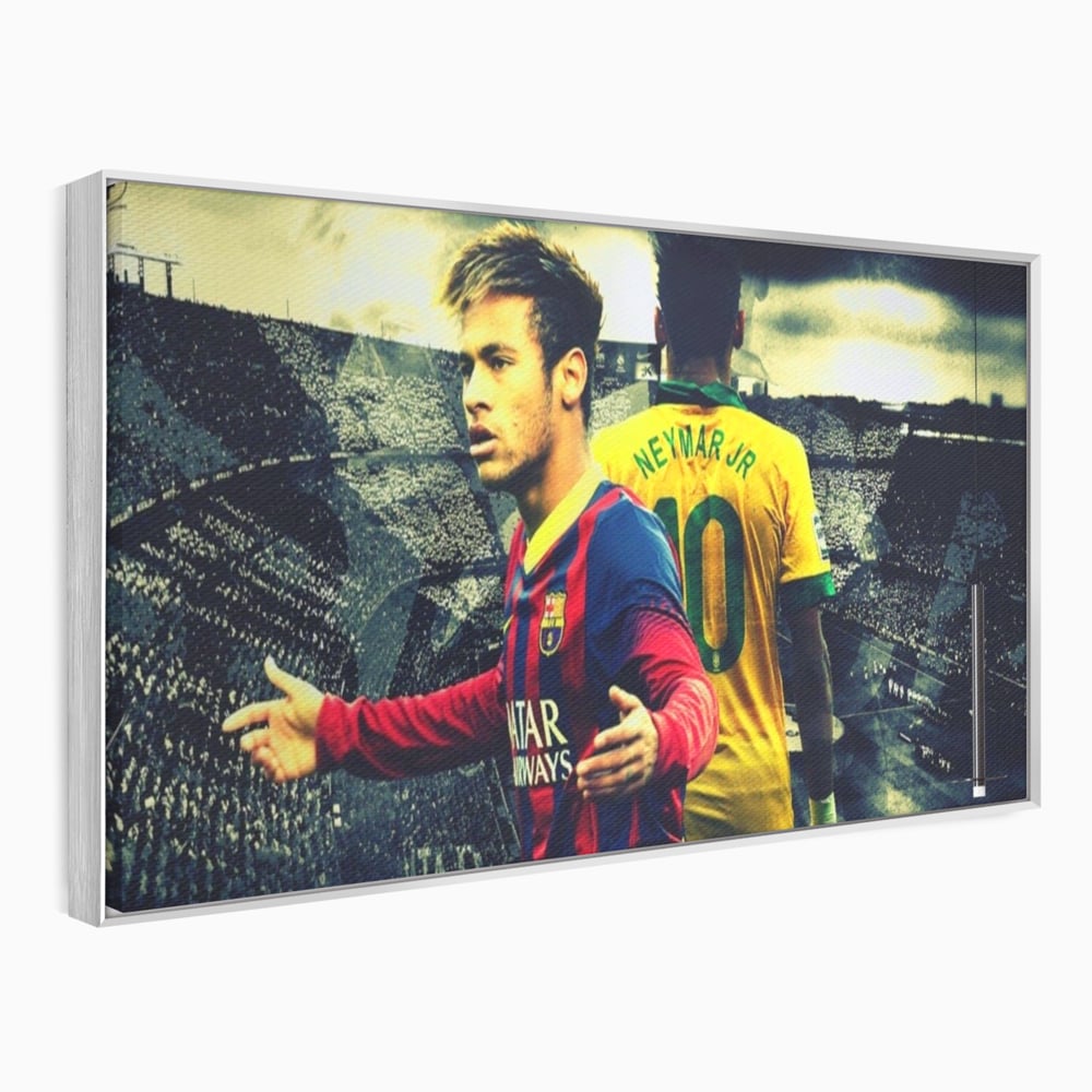 Leinwandbilder Premium LuxCanva® A1346, Neymar Jr , Silva Júnior Santos, Fußballer, Mittelfeldspieler, Brasilien, Spielzimmer, kräftige Farben