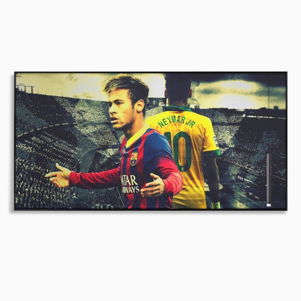 Leinwandbilder Premium LuxCanva® A1346, Neymar Jr , Silva Júnior Santos, Fußballer, Mittelfeldspieler, Brasilien, Spielzimmer, kräftige Farben