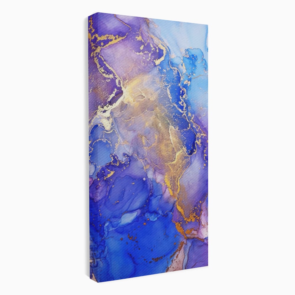 Tablou Canvas Premium LuxCanva® A1352, Purple And Blue Marble , Living, Decorativ, Abstract, Colorat, Studio, Culori Vibrante
