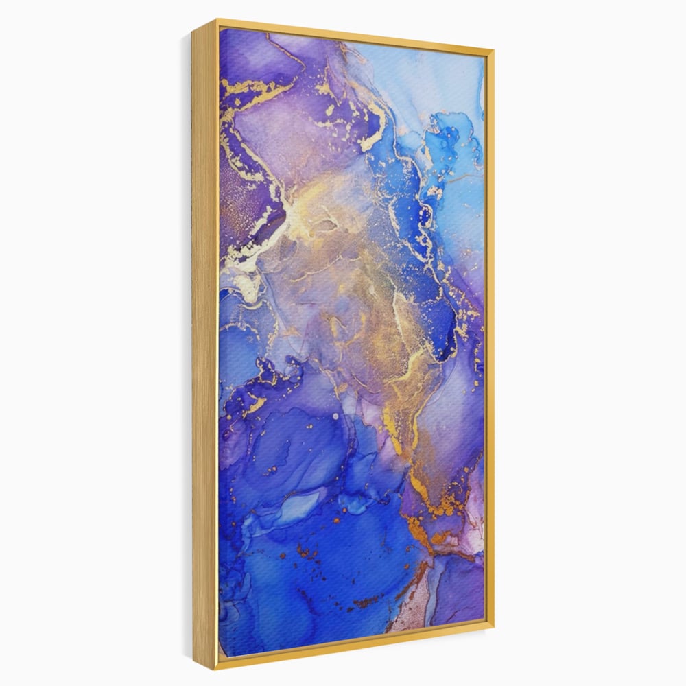 Tablou Canvas Premium LuxCanva® A1352, Purple And Blue Marble , Living, Decorativ, Abstract, Colorat, Studio, Culori Vibrante