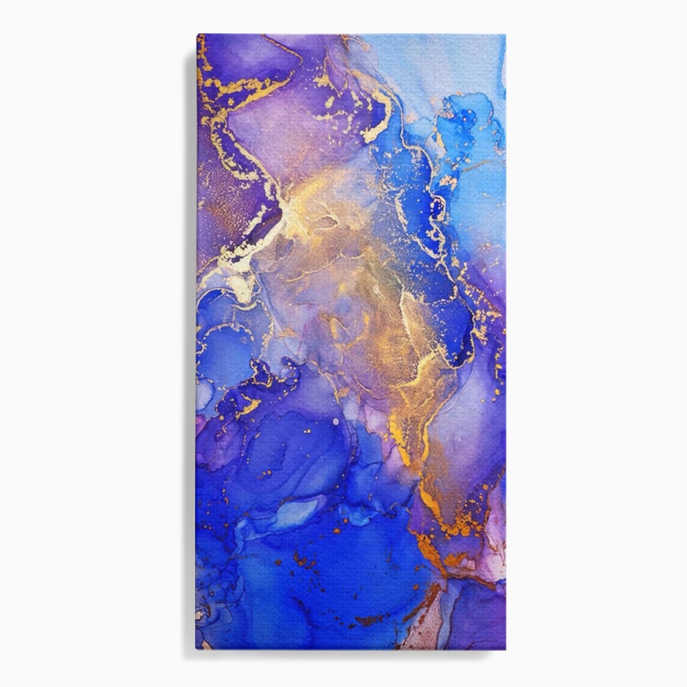 Tablou Canvas Premium LuxCanva® A1352, Purple And Blue Marble , Living, Decorativ, Abstract, Colorat, Studio, Culori Vibrante