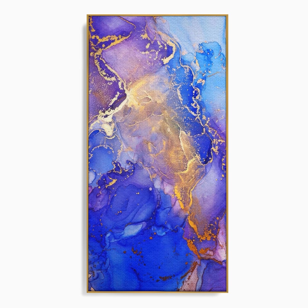 Tablou Canvas Premium LuxCanva® A1352, Purple And Blue Marble , Living, Decorativ, Abstract, Colorat, Studio, Culori Vibrante