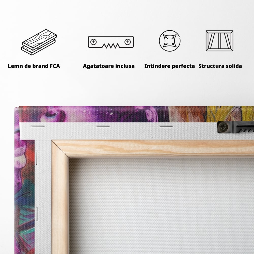 Tablou Canvas Premium LuxCanva® A1353, Kobe Bryant , Living, Baschetbalist, NBA, Club Sportiv, Lakers, Culori Vibrante